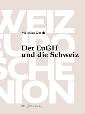 cover image of Der EuGH und die Schweiz